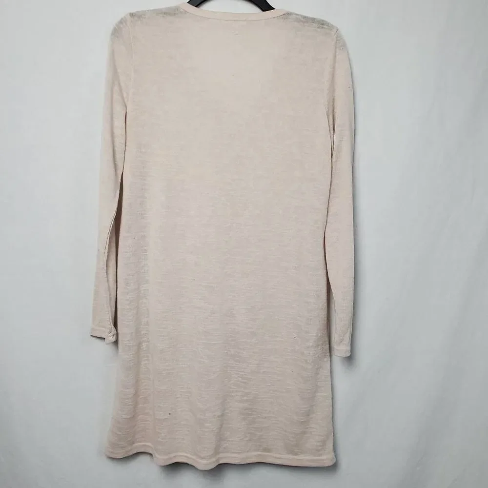 La miel Large Tan Long Juniors Cardigan Sweater - Picture 5 of 8